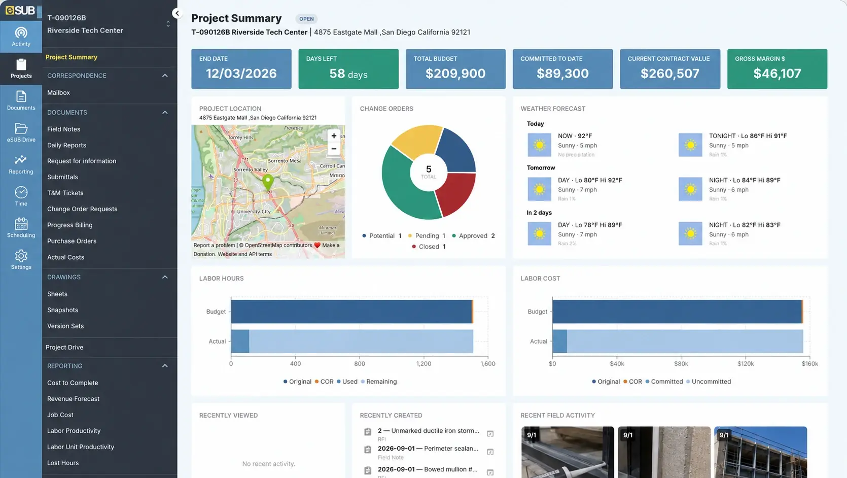 esub-project-summary-web
