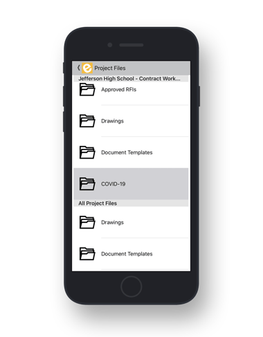 Construction Mobile App - COVID Safety Docs