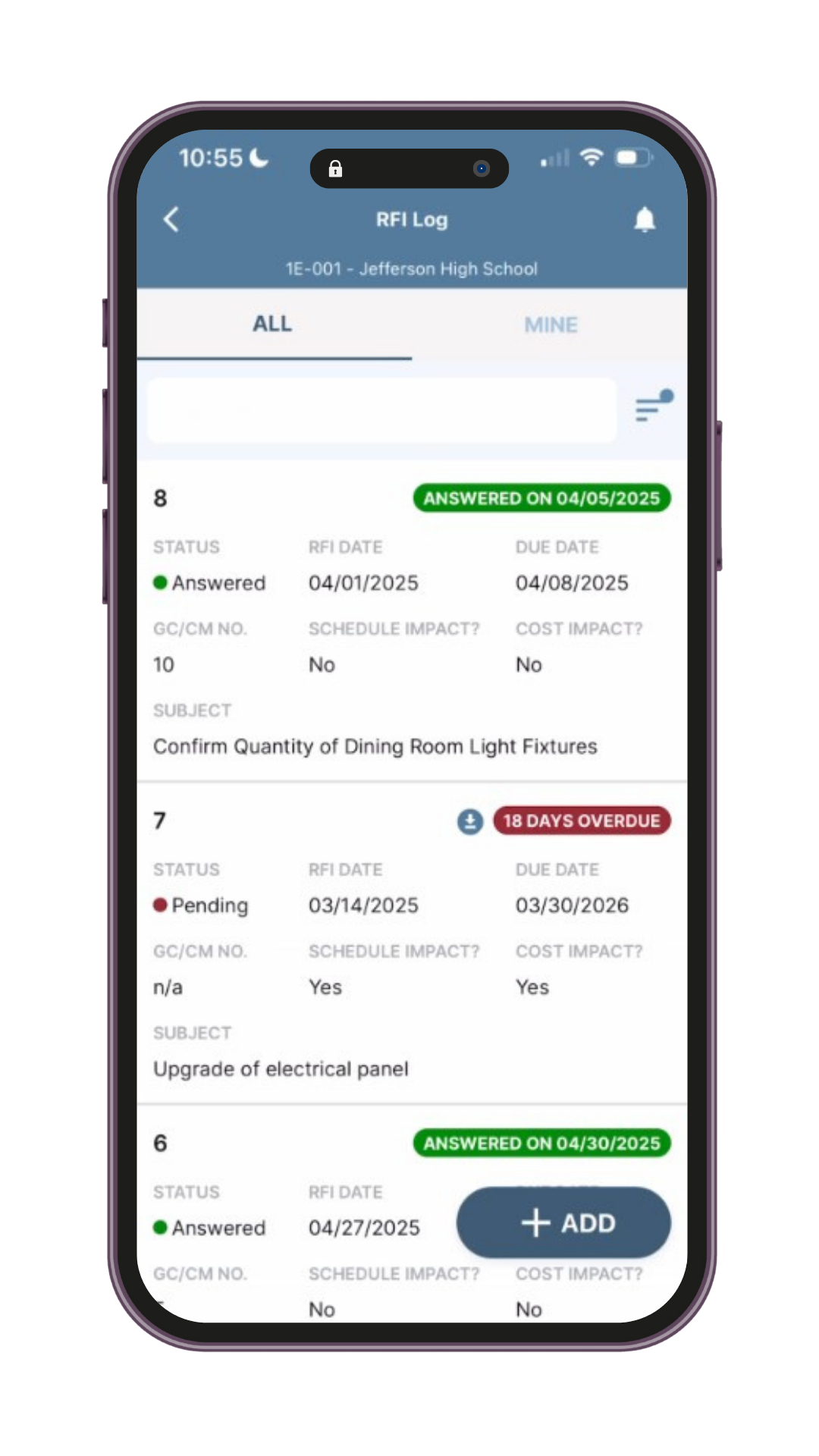 RFI Log Mobile-1
