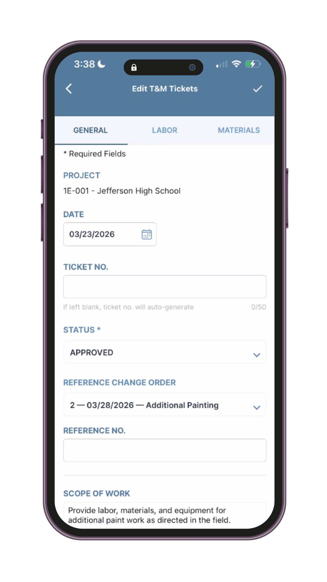 T&M Ticket Mobile