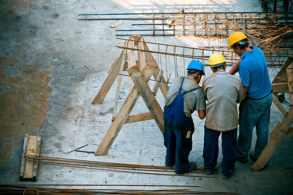 Construction team on job 2015