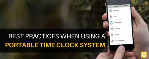 Best Practices When Using a Portable Time Clock System