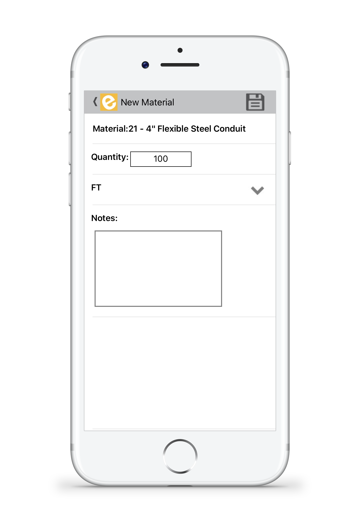 material tracking on iphone
