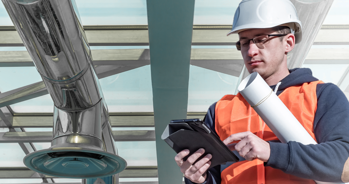 Blog image- construction worker on a tablet